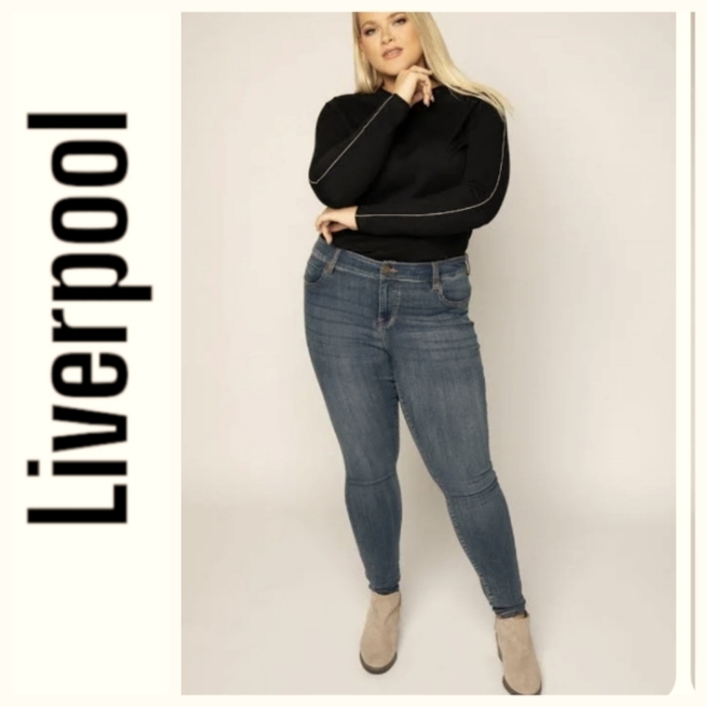 Liverpool Dark Gray Skinny Jeans